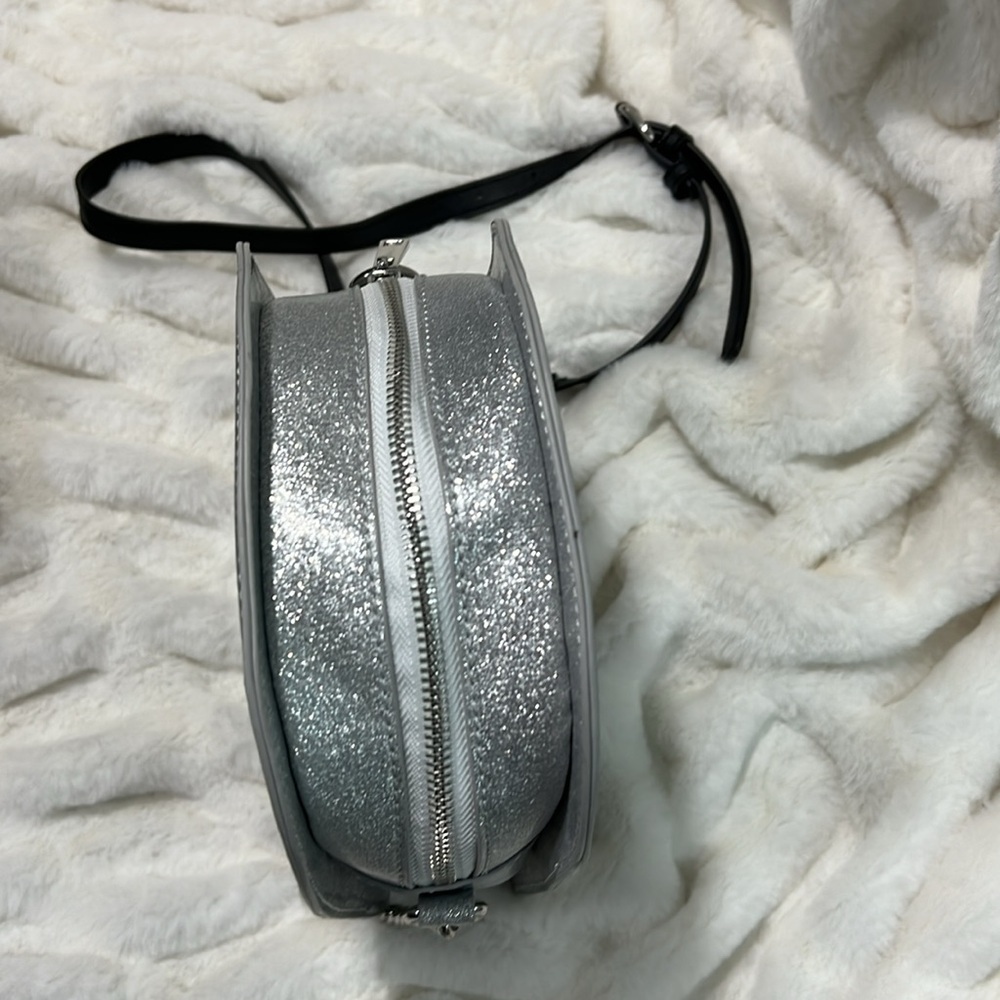 PRICE IS FIRM - Fine By Me Silver Glittery Ghost Crossbody - Picture 6 of 10
